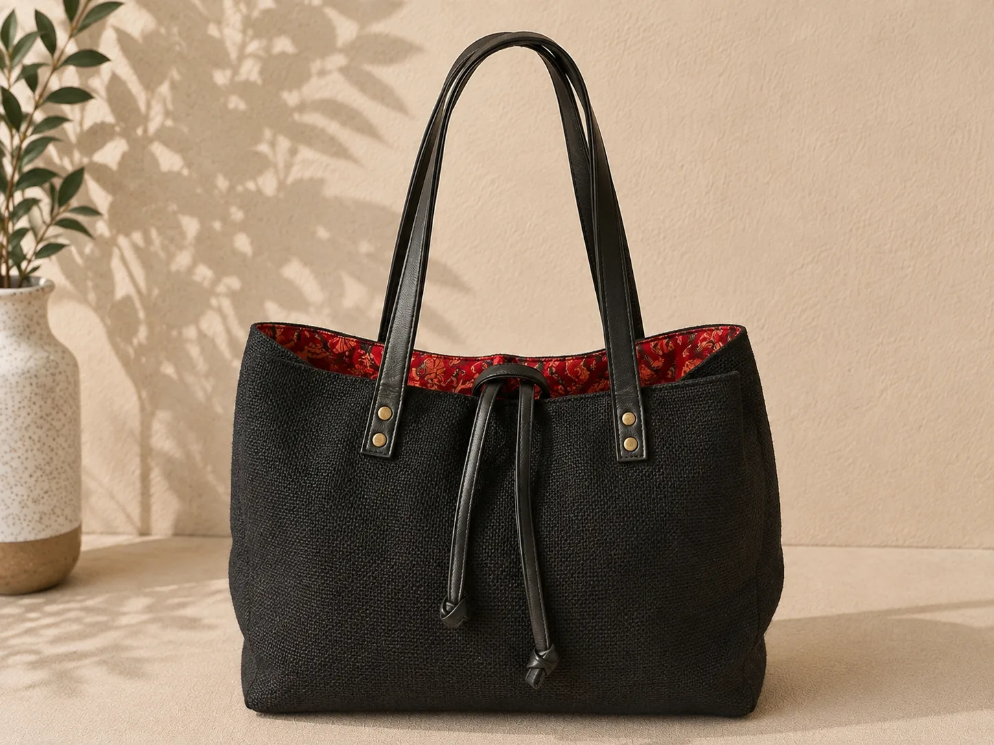 Reversible handbag - Black