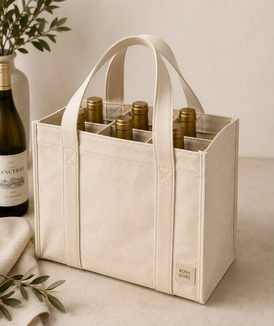 Canvas 6 bottle carrier