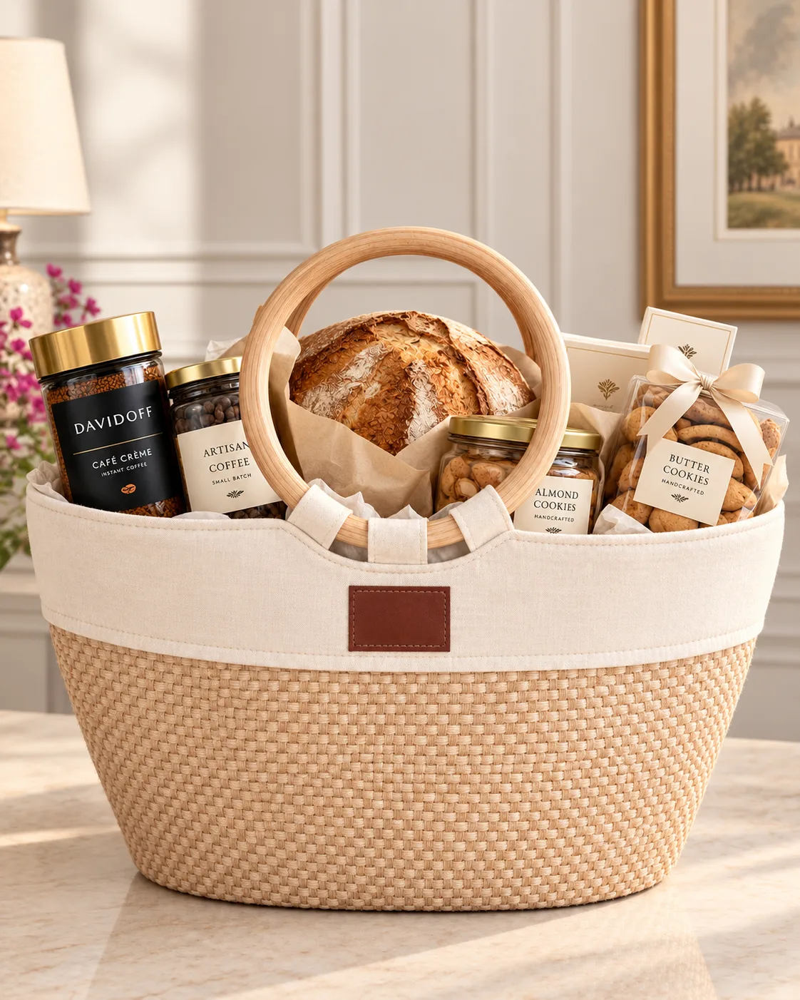 Deli hamper basket - Natural