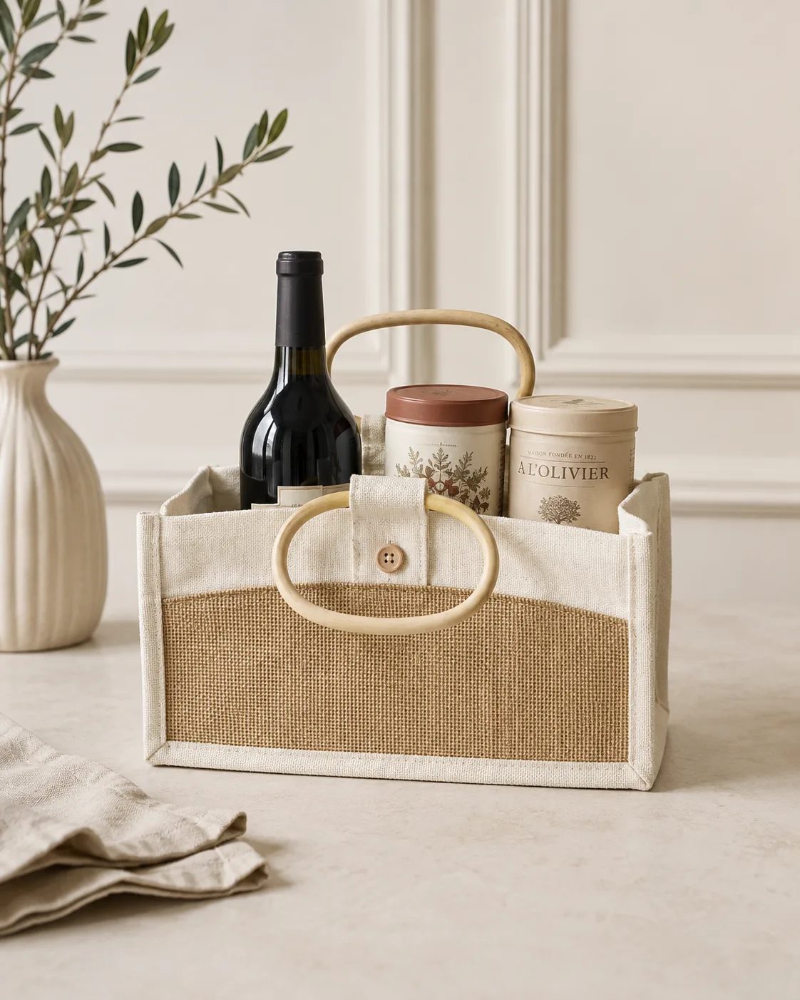 Deli hamper bag - Natural