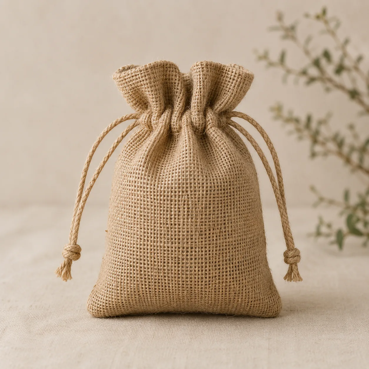 Jute drawstring pouch - Small/Medium/Large