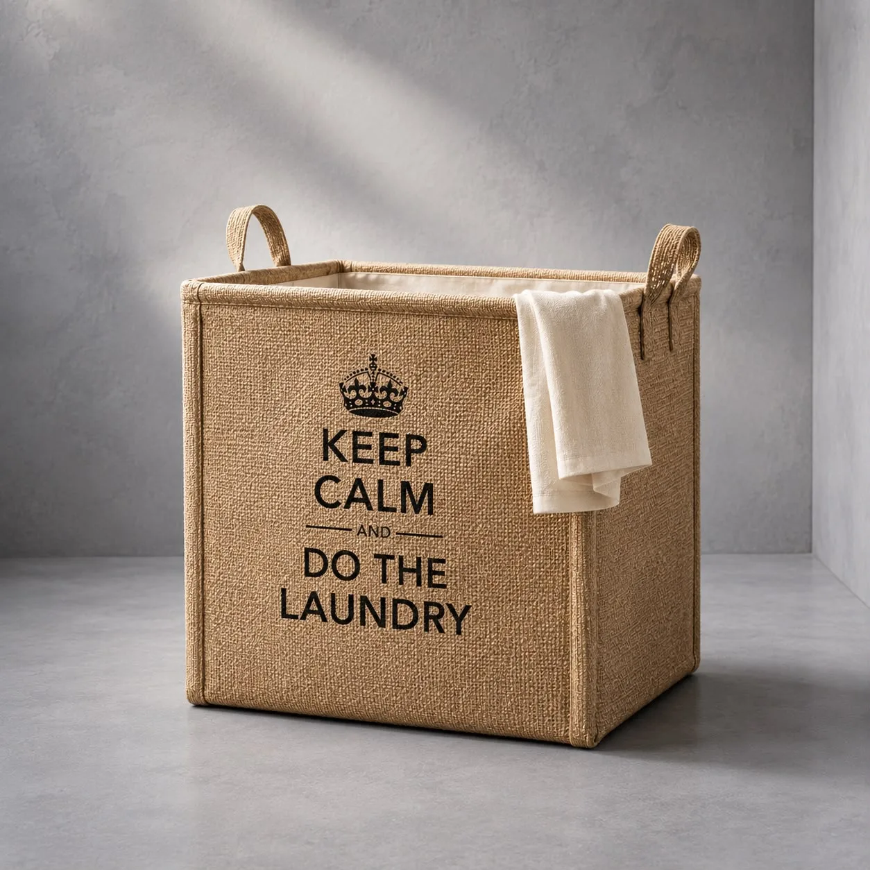 Jute laundry bag
