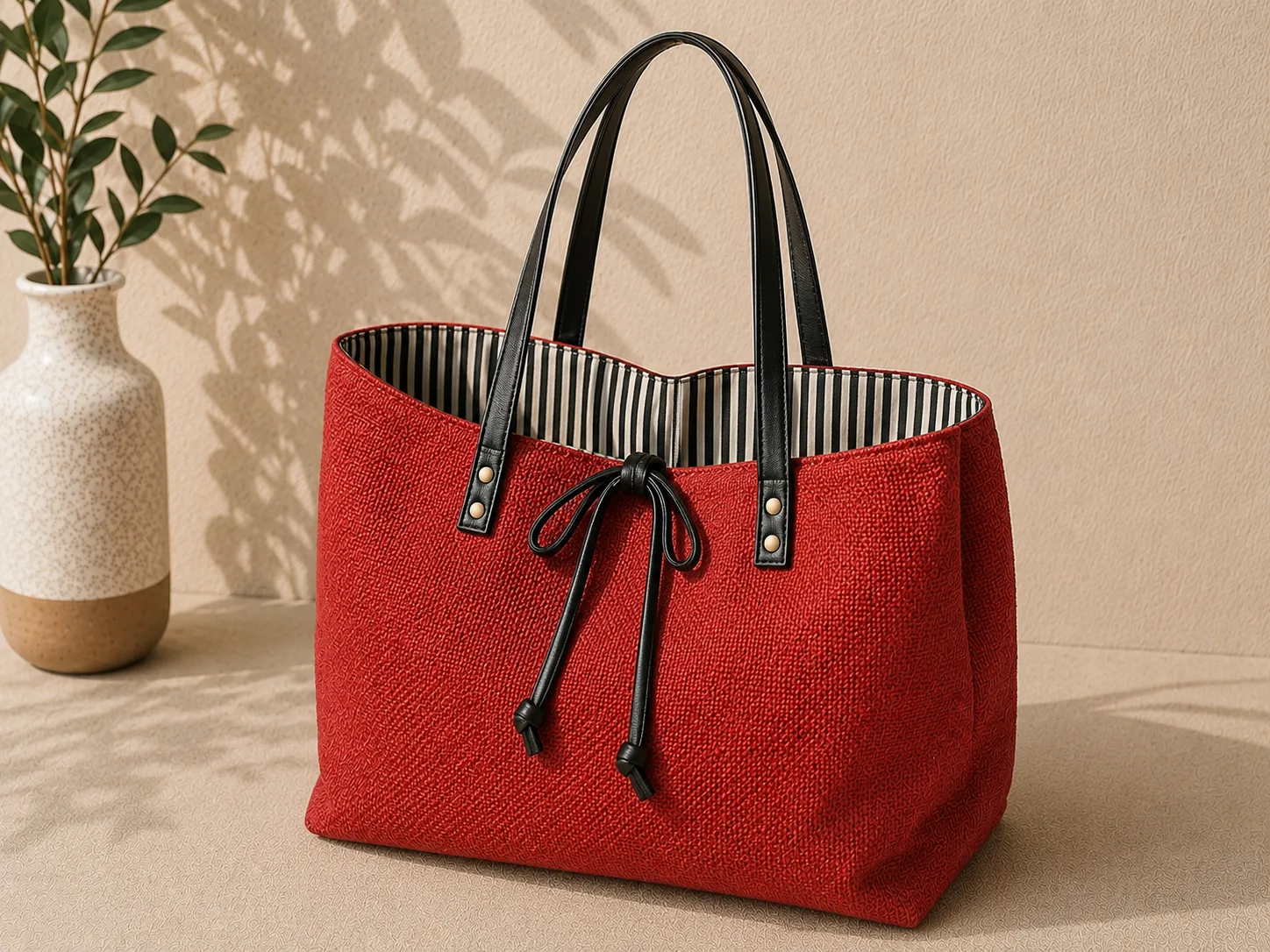 Reversible handbag - Red