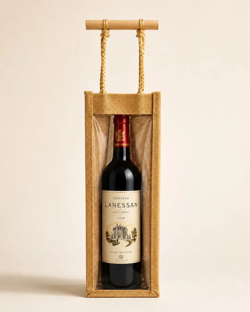 Jute bottle bag
