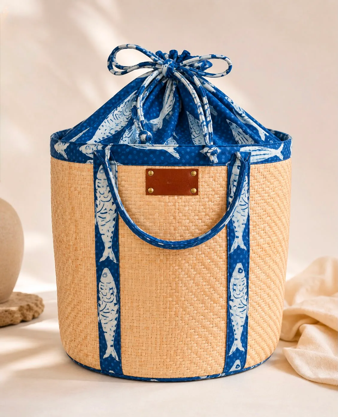 Sitalpati picnic basket - Mediteranean