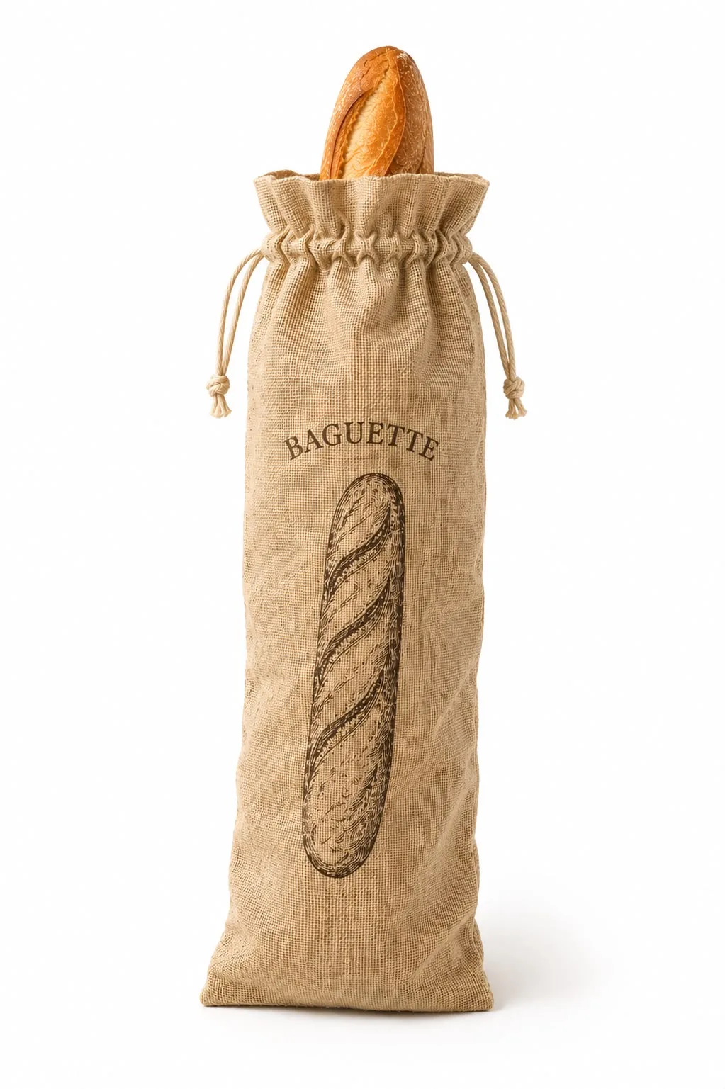 Jute baguette bag