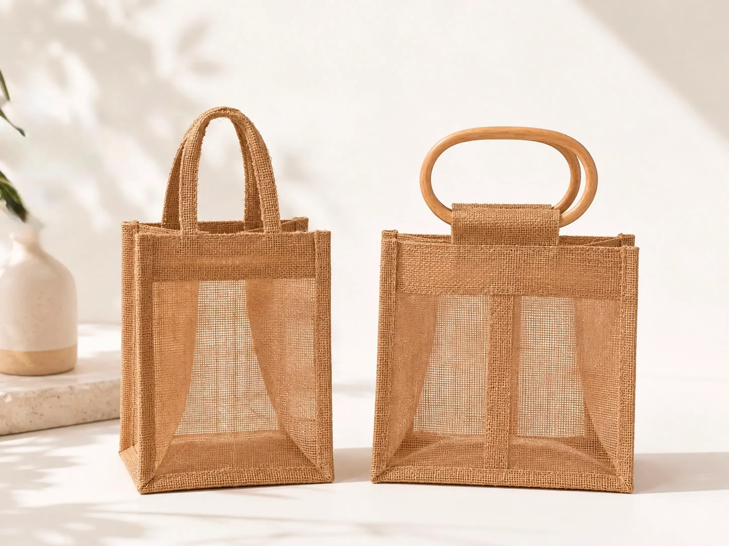 Jute jar bag - Double